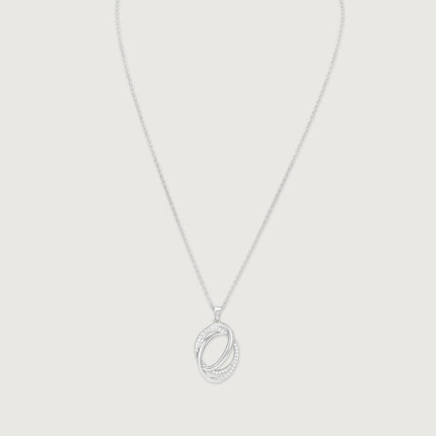 Contemporary Triangle Silver Necklace
