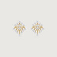 Geometric Aura Diamond Earrings,,hi-res view 1