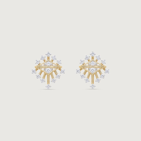 Geometric Aura Diamond Earrings