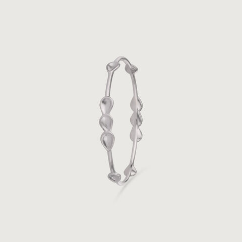 Drizzle Glint Silver Bangle