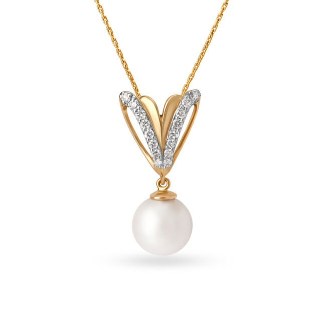 14kt Yellow Gold Winged Heart Pendant,,hi-res image number null