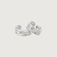 Breezy Stripe Silver Toe Rings,,hi-res view 3