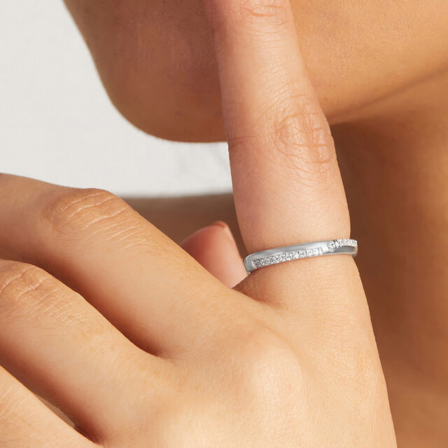 Quietly Glamorous Silver Ring,,hi-res image number null