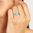 Turquoise Whisper Silver Finger Ring,,hi-res view 2