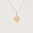 Serene Petal Diamond Pendant,,hi-res view 3