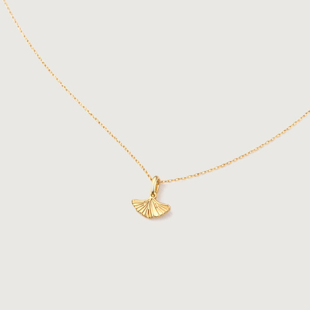 Ginkgo Leaf Gold Pendant,,hi-res image number null