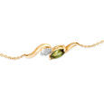 14KT Yellow Gold Sparkling Revival Green Tourmaline Bracelet,,hi-res view 3