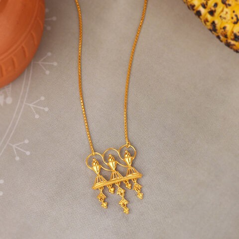Warli Dreams 22KT Gold Pendant & Chain