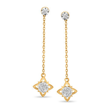 18KT Yellow Gold Drop Earrings
