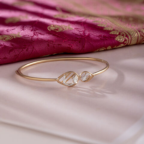 Beal Glam Gold and Diamond Bangle