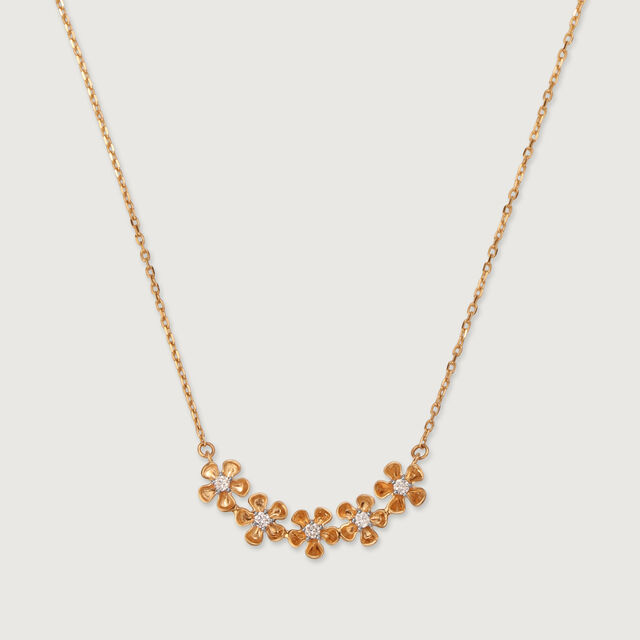 Lumina Blossom 14KT Gold & Diamond Necklace,,hi-res image number null