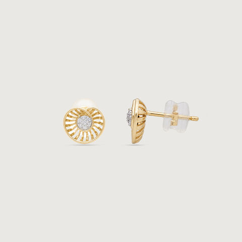 Radiant Rhythm Diamond Stud Earrings