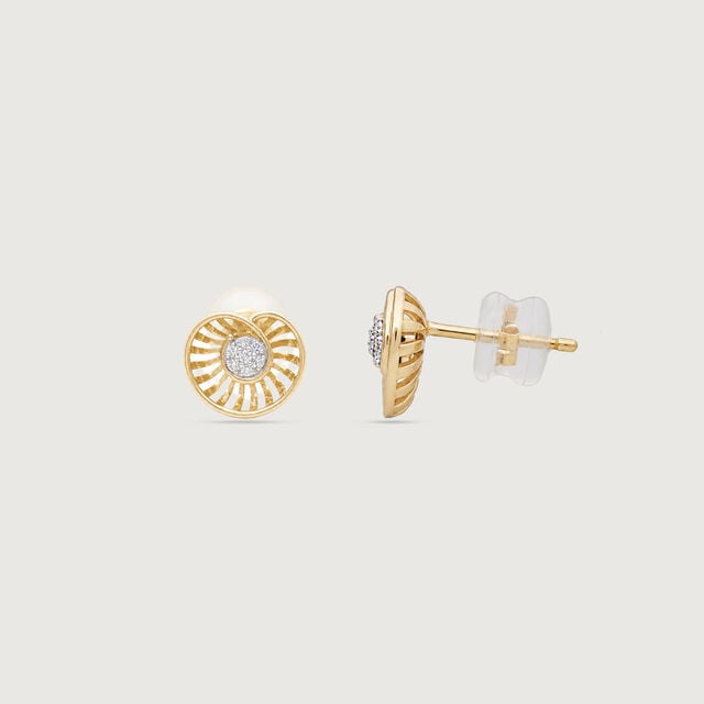 Radiant Rhythm Diamond Stud Earrings,,hi-res image number null