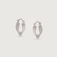 Groovy Twist Silver Earrings,,hi-res view 3