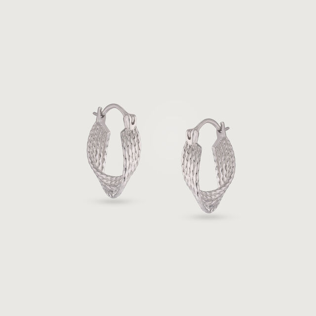 Groovy Twist Silver Earrings,,hi-res image number null