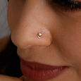 Dainty Sparkle Diamond Nose Pin,,hi-res view 2