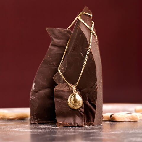 Golden Halo Drop Pendant