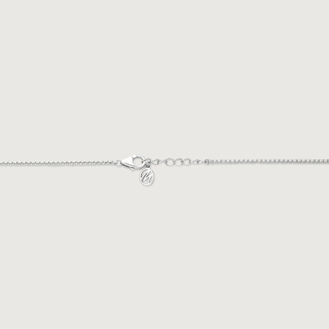 Dual Texture Silver Necklace