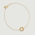 Sleek Geometric Gold Bracelet,,hi-res view 3