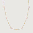 Elegant Lustrous 18KT Gold & Pearl Necklace,,hi-res view 3