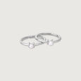 Cute Minimal Silver Toe Rings,,hi-res view 3