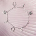Lucky Charms Silver Bracelet,,hi-res view 1