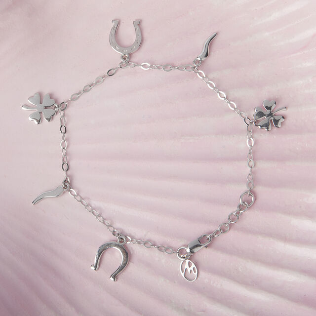 Lucky Charms Silver Bracelet,,hi-res image number null