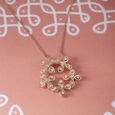 Kollam Magnetic Gold and Diamond Necklace,,hi-res view 1