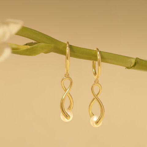 Infinity Glow Pearl bracelet Earrings