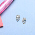 Sparkling Teardrop Silver Stud Earrings,,hi-res view 1