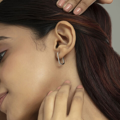 Minimalist Glow Gold & Diamond Hoop Earrings