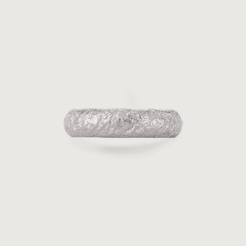 Chunky Textured Silver Ring