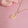 Leafy Elegance Gold Pendant,,hi-res view 1
