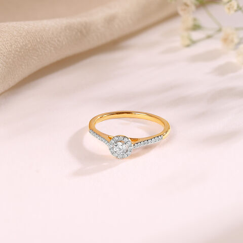 Eternal Halo Gold & Diamond Finger Ring