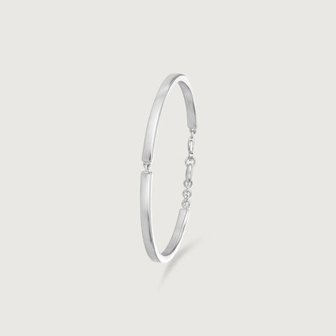 Linked Edge Silver Kada