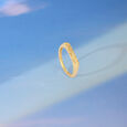 Radiant Minimal Gold Ring,,hi-res view 1