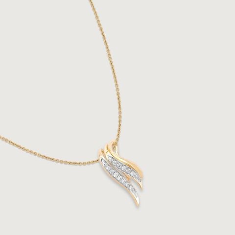 Groovy Glint Diamond Pendant