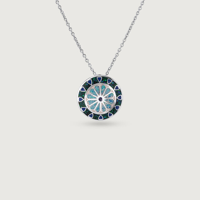 Midnight Mosaic Silver Pendant,,hi-res image number null