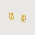 Daisy Magic Gold Hoop Earrings,,hi-res view 3