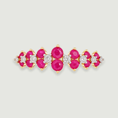 Bold Graduated Ruby Ring