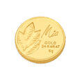 5 GM 24 Karat Mango Leaf Gold Coin,,hi-res view 1