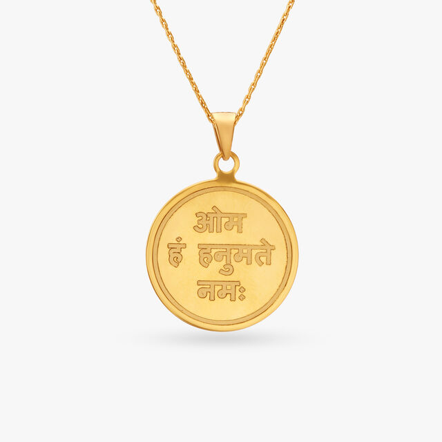 Divine Hanuman Gold Pendant