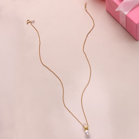 Glow Crush Pearl & Gold Necklace