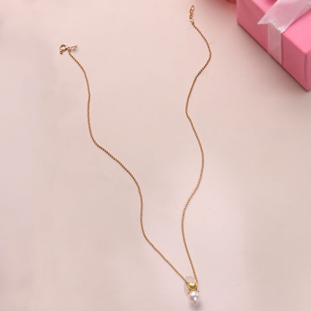 Glow Crush Pearl & Gold Necklace,,hi-res image number null