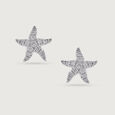 Starry Shine Gold & Diamond Stud Earrings,,hi-res view 3