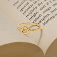 Letter O 14KT Yellow Gold Initial Ring,,hi-res view 1