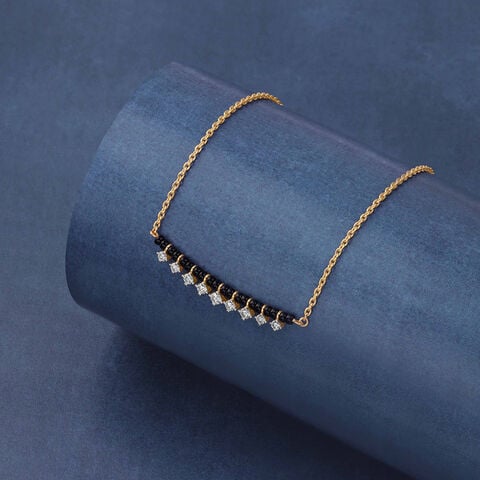 Delicate Dancing Diamond Mangalsutra