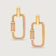 Dynamic Flip Pink Opal 18KT Drop Earring,,hi-res view 4