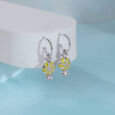 Sunny Spin Silver Drop Earrings,,hi-res view 1