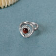 Earthy Waves Silver Ring,,hi-res view 1